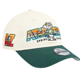 Athletics New Era Youth 2026 Spring Training Fan Pack Batter 9TWENTY Adjustable Hat - Stone/Green Hats
