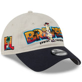 Atlanta Braves New Era Youth 2026 Spring Training Fan Pack Batter 9TWENTY Adjustable Hat - Stone/Navy Hats