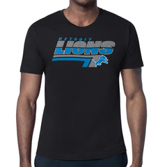 Detroit Lions Starter Logo Push Graphic T-Shirt Black