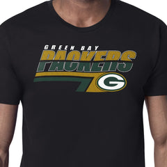 Green Bay Packers Starter Logo Push Graphic T-Shirt Black