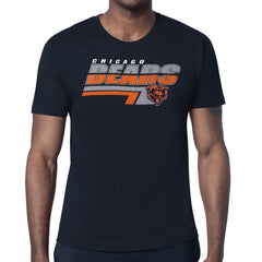 Chicago Bears Starter Logo Push Graphic T-Shirt Navy