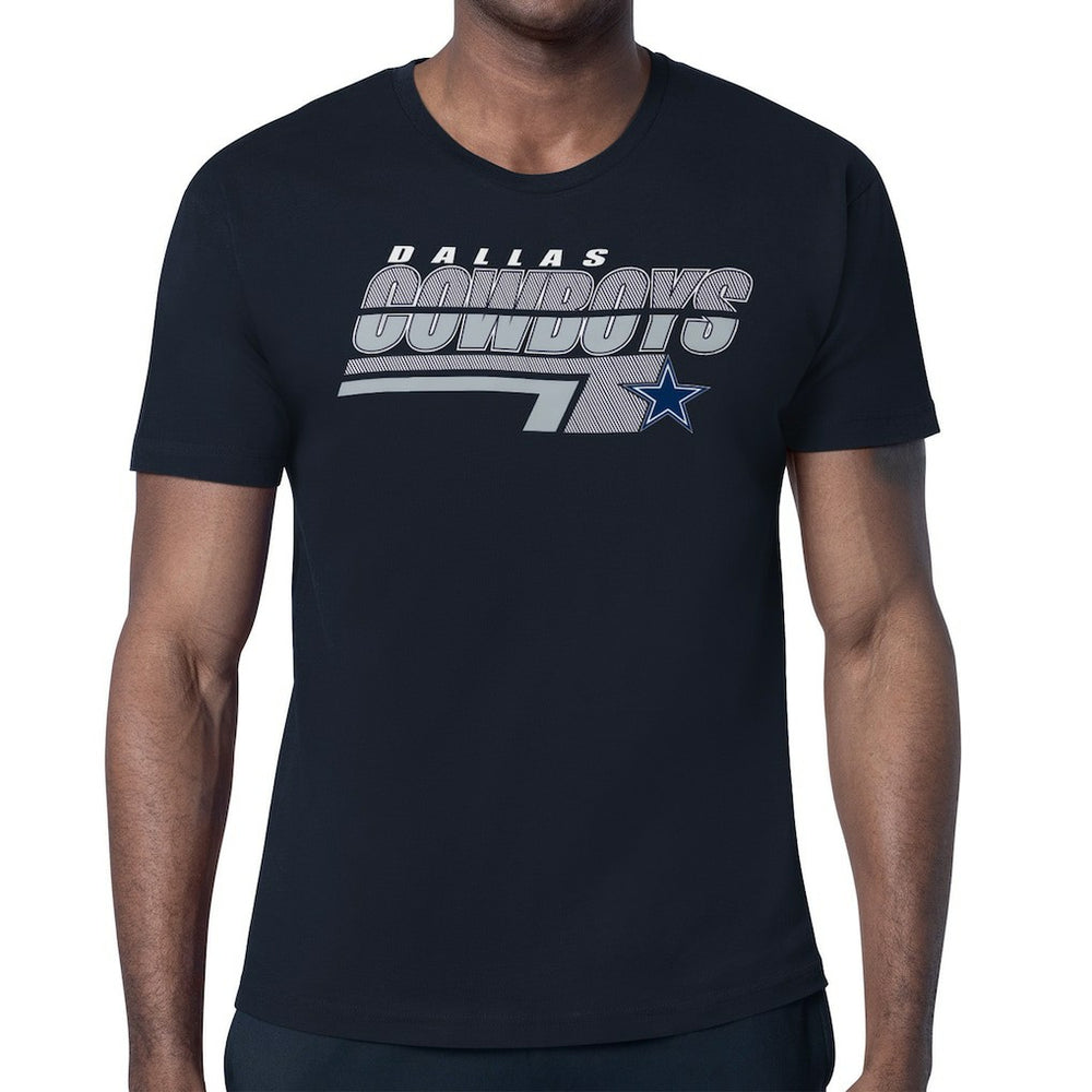Dallas Cowboys Starter Logo Push Graphic T-Shirt Navy