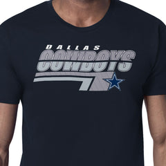 Dallas Cowboys Starter Logo Push Graphic T-Shirt Navy