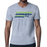 Seattle Seahawks Starter Logo Push Graphic T-Shirt Heather Gray
