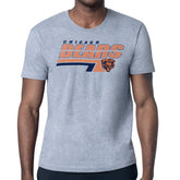 Chicago Bears Starter Logo Push Graphic T-Shirt Heather Gray