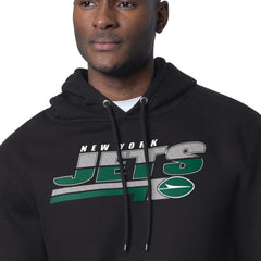 New York Jets Starter Logo Push Graphic Hoodie Black
