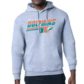 Miami Dolphins Starter Logo Push Graphic Hoodie Heather Gray