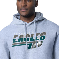 Philadelphia Eagles Starter Logo Push Graphic Hoodie Heather Gray