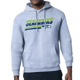Seattle Seahawks Starter Logo Push Graphic Hoodie Heather Gray
