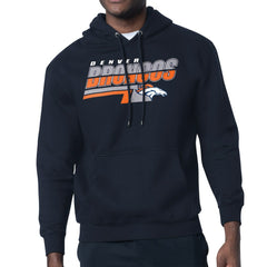 Denver Broncos Starter Logo Push Graphic Hoodie Navy
