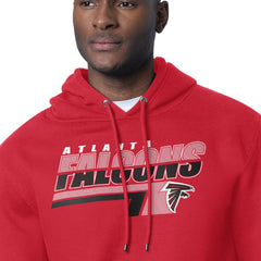 Atlanta Falcons Starter Logo Push Graphic Hoodie Red