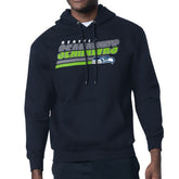 Seattle Seahawks Starter Logo Push Graphic Hoodie College Navy