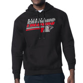 Atlanta Falcons Starter Logo Push Graphic Hoodie Black