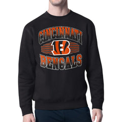 Cincinnati Bengals Starter Team Grit Graphic Fleece Pullover Sweatshirt Black