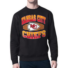 Kansas City Chiefs Starter Team Grit Graphic Fleece Pullover Sweatshirt Black