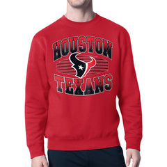 Houston Texans Starter Team Grit Graphic Fleece Pullover Sweatshirt Red