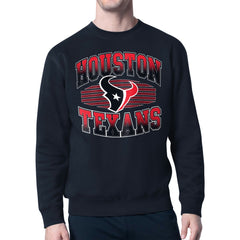 Houston Texans Starter Team Grit Graphic Fleece Pullover Sweatshirt Navy