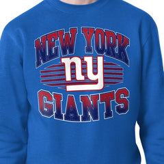 New York Giants Starter Team Grit Graphic Fleece Pullover Sweatshirt Royal