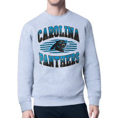 Carolina Panthers Starter Team Grit Graphic Fleece Pullover Sweatshirt Heather Gray