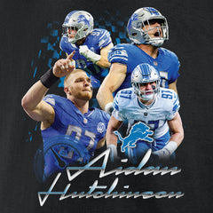 Aidan Hutchinson Detroit Lions Notorious Graphic T-Shirt Black