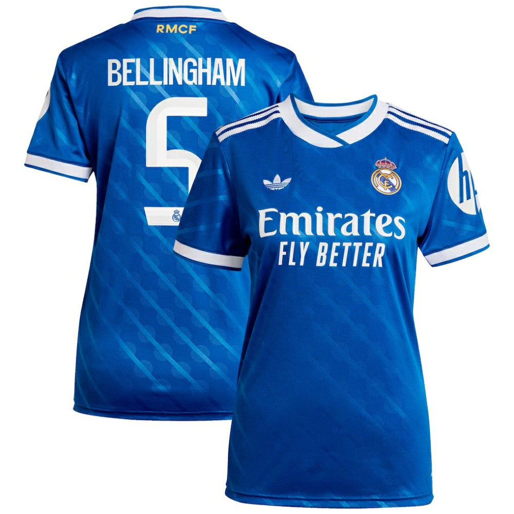 Jude Bellingham Real Madrid Women's 2025/26 Third Replica Player Jersey Blue