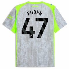 Manchester City 2025/26 Third Replica Jersey Green/Neon Green