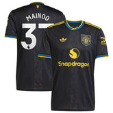 Kobbie Mainoo Manchester United 2025/26 Third Replica Player Jersey Black shop