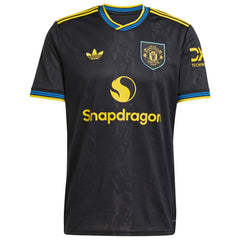 Kobbie Mainoo Manchester United 2025/26 Third Replica Player Jersey Black shop