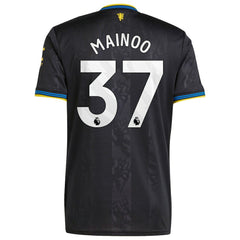 Kobbie Mainoo Manchester United 2025/26 Third Replica Player Jersey Black shop
