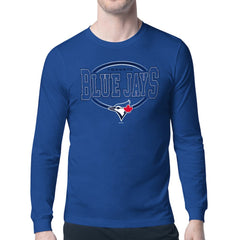 Toronto Blue Jays Starter Team Track Graphic Long Sleeve T-Shirt - Royal T-shirts