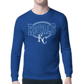 Kansas City Royals Starter Team Track Graphic Long Sleeve T-Shirt - Royal T-shirts