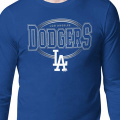 Los Angeles Dodgers Starter Team Track Graphic Long Sleeve T-Shirt - Royal T-shirts