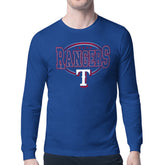 Texas Rangers Starter Team Track Graphic Long Sleeve T-Shirt - Royal T-shirts