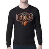 Baltimore Orioles Starter Team Track Graphic Long Sleeve T-Shirt - Black T-shirts