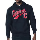 Cleveland Guardians Starter Modern Tailsweep Fleece Tri-Blend Pullover Hoodie - Navy Hoodies
