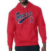 Los Angeles Angels Starter Modern Tailsweep Fleece Tri-Blend Pullover Hoodie - Red Hoodies