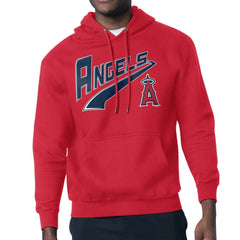 Los Angeles Angels Starter Modern Tailsweep Fleece Tri-Blend Pullover Hoodie - Red Hoodies