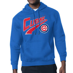 Chicago Cubs Starter Modern Tailsweep Fleece Tri-Blend Pullover Hoodie - Royal Hoodies
