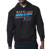 Miami Marlins Starter Logo Push Graphic Hoodie - Black Hoodies