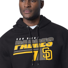 San Diego Padres Starter Logo Push Graphic Hoodie - Black Hoodies