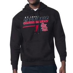 St. Louis Cardinals Starter Logo Push Graphic Hoodie - Black Hoodies