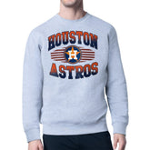 Houston Astros Starter Team Grit Graphic Fleece Pullover Sweatshirt - Heather Gray Pullover