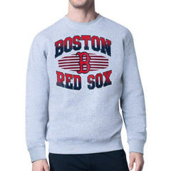 Boston Red Sox Starter Team Grit Graphic Fleece Pullover Sweatshirt - Heather Gray Pullover