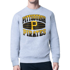 Pittsburgh Pirates Starter Team Grit Graphic Fleece Pullover Sweatshirt - Heather Gray Pullover