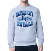Kansas City Royals Starter Team Grit Graphic Fleece Pullover Sweatshirt - Heather Gray Pullover