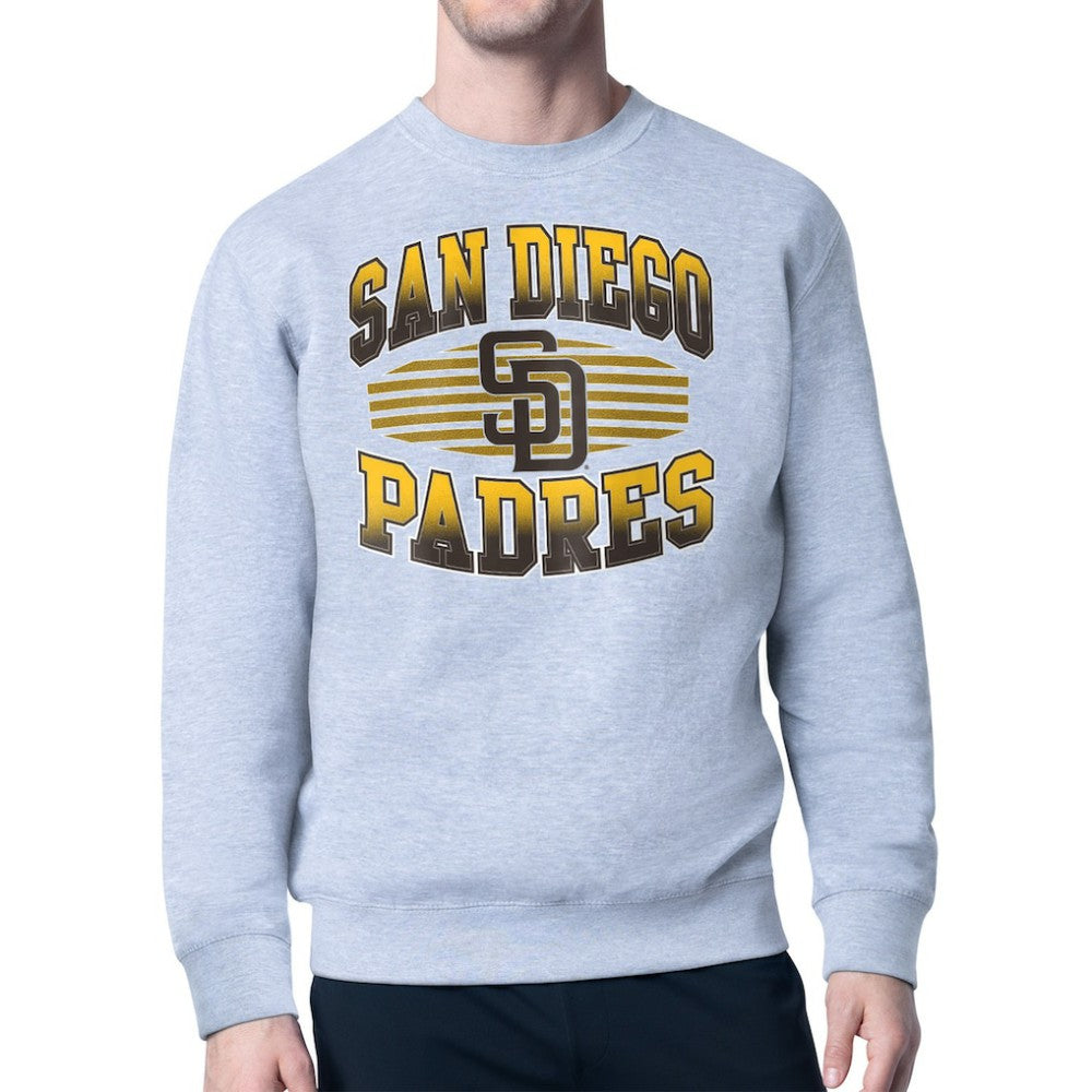 San Diego Padres Starter Team Grit Graphic Fleece Pullover Sweatshirt - Heather Gray Pullover