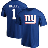 Malik Nabers New York Giants Big & Tall Player Name & Number T-Shirt Royal