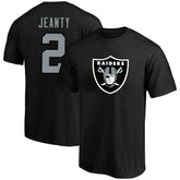 Ashton Jeanty Las Vegas Raiders Big & Tall Player Name & Number T-Shirt Black