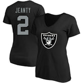 Ashton Jeanty Las Vegas Raiders Women's Plus Size Name & Number T-Shirt Black