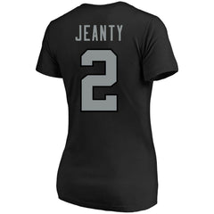 Ashton Jeanty Las Vegas Raiders Women's Plus Size Name & Number T-Shirt Black